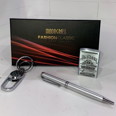 Подарунковий набір MoonGrass Fashion Classic ST-5356 Jim Beam Silver ST-5356 Silver фото