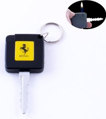 Запальничка кишенькова ключ авто Ferrari (звичайне полум'я) №2088-4 1014057761 фото