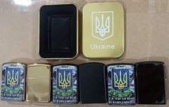 Зажигалка бензиновая в подарочной коробке Герб Украины 🇺🇦 HL-326D HL-326D фото