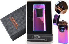 USB - Газовая Зажигалка (Острое пламя + две молнии) индикатор заряда HL-249 Colored ise HL-249-Colored-ise фото