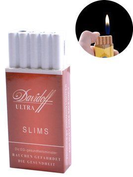 Запальничка кишенькова Davidoff (звичайне полум'я) №2154-1 460327995 фото