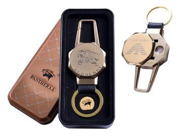 USB запальничка в подарунковій металевій коробці (брелок + ліхтарик) 4687B-2 4687B-2 фото