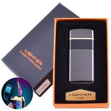 Электроимпульсная зажигалка в подарочной коробке Lighter (USB) №5006 Black 5006 Black фото