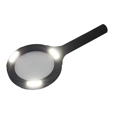 Ручная лупа с мощной COB LED подсветкой 3W 250 Lumens 9033 9033 фото