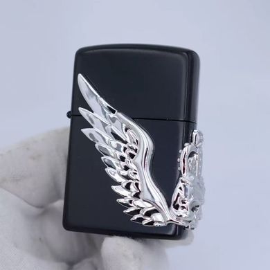 🔥 Запальничка &laquo;Dragon Wing Black&raquo; з турбо-полум&rsquo;ям HL-796 HL-796 фото