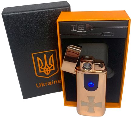 Электрическая и газовая зажигалка Украина (с USB-зарядкой⚡️) HL-433 Golden-ice HL-433-Golden-ice фото