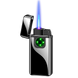 Дугова електроімпульсна USB - Газова запальничка 2в1 ⚡️🚀 (індикатор заряду🔋) HL-483 Black HL-483-Black фото 10