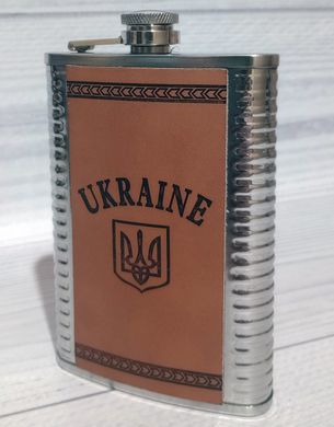 Фляга из нержавеюшей стали (256мл/ 9oz.) UKRAINE 🇺🇦 WKL-019 WKL-019 фото