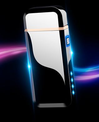 Дугова електроімпульсна USB запальничка ⚡️Герб України (індикатор заряду🔋, ліхтарик🔦) HL-443 Gold HL-443-Gold фото