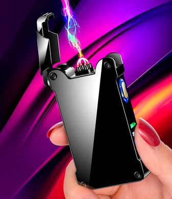Дуговая электроимпульсная зажигалка с USB-зарядкой⚡️фонариком🔦 LIGHTER HL-437-Colorful-ice HL-437-Colorful-ice фото