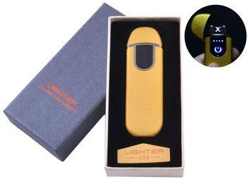 Электроимпульсная зажигалка Lighter (USB) HL-69 Gold HL-69-Gold фото