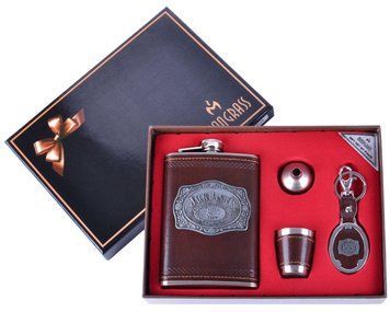 Подарочный набор 4в1 Moongrass Фляга/ Рюмка/ Брелок/ Лейка №BB-028 836883371 фото