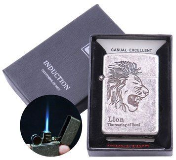 Запальничка електронна Lion (Гостре полум'я) №4323 4323 фото