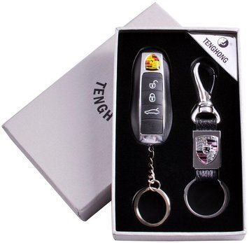 Подарочный набор (Porsche) 2в1 Зажигалка, Брелок №4430-5 4430-5 фото