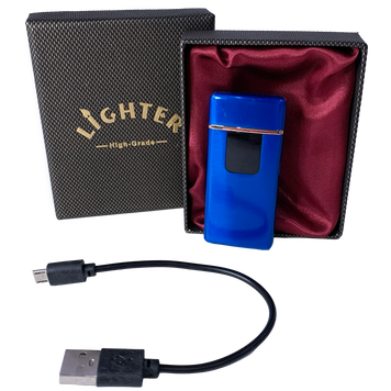 Подарункова електронна USB-запальничка з вольфрамовою спіраллю Lighter High-Grade HL-482-1 Blue HL-482-1 Blue фото