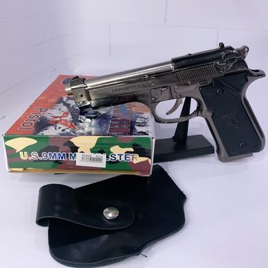 Газова запальничка "Пістолет M9" з кобурою HL-625 Black HL-625 Black фото
