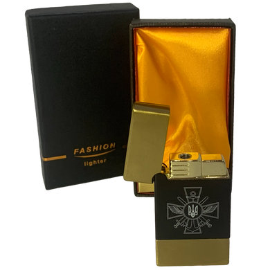 Зажигалка газовая Украина (Подарочная коробка🎁, турбо пламя 🚀) HL-393-1-5 HL-393-1-5 фото