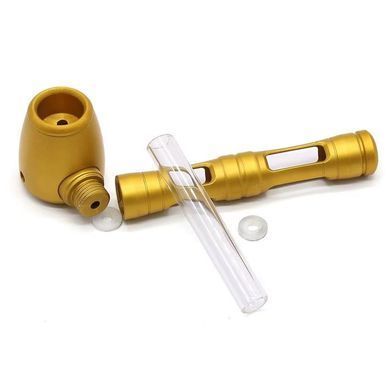 Металева курильна трубка із сітками в подарунковій коробці 🎁 HL-554 Gold HL-554 Gold фото