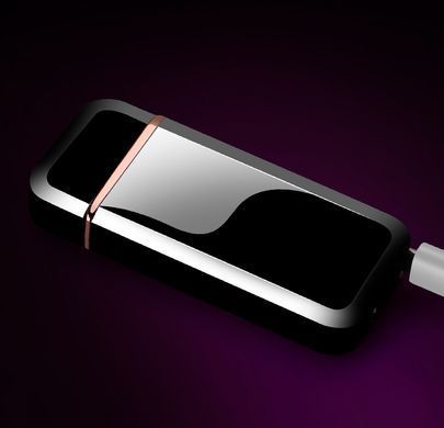 Дугова електроімпульсна USB запальничка ⚡️Герб України (індикатор заряду🔋, ліхтарик🔦) HL-443 Gold HL-443-Gold фото