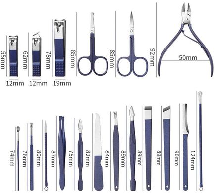 Маникюрный набор 18 инструментов для маникюра и педикюра 004-3 004-3 фото