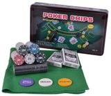 Набір для покеру 300 фішок з номіналом в металевій коробці №300T 300T фото