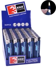 Зажигалка пластиковая KKK резина синяя №156A №156A фото
