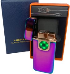 Дуговая электроимпульсная USB - Газовая зажигалка 2в1 ⚡️🚀 (индикатор заряда🔋) HL-483 Colorful HL-483-Colorful фото