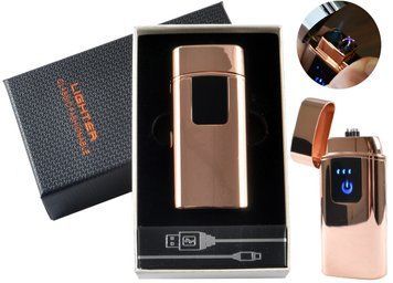 USB - Газовая Зажигалка (Острое пламя + две молнии) индикатор заряда HL-249 Jin Bing HL-249-Jin-Bing фото