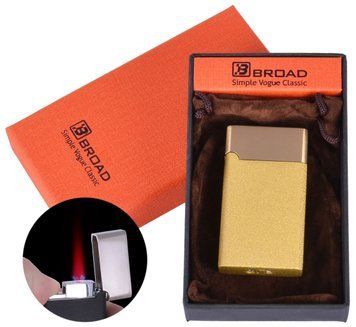 Зажигалка газовая в подарочной упаковке Broad (Турбо пламя) XT-4976 Gold XT-4976-Gold фото