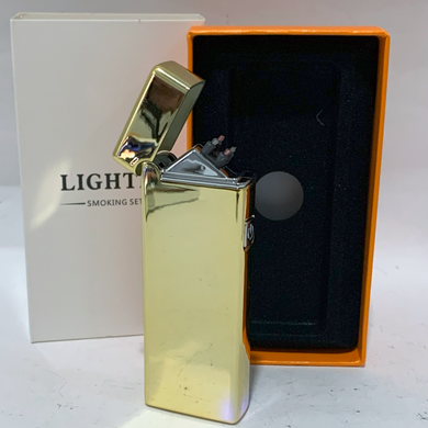 Електрична запальничка з подвійною дугою ⚡⚡HL-644 Gold HL-644 Gold фото
