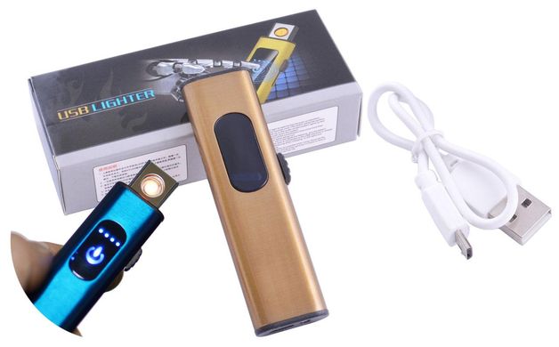 USB зажигалка в подарочной упаковке Lighter (Спираль накаливания) HL-59 Gold HL-59 Gold фото