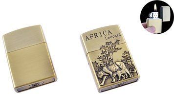Запальничка кишенькова AFRICA (Звичайне полум'я) HL-117-7 HL-117-7 фото