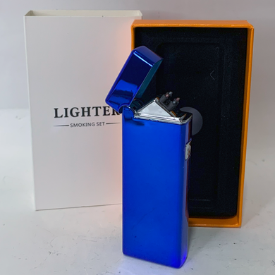 Электрическая зажигалка с двойной дугой ⚡⚡HL-644 Blue HL-644 Blue фото