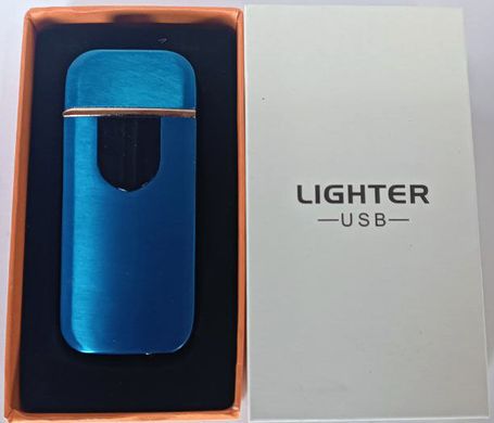Сенсорная USB Зажигалка ⚡️ (спираль накаливания) USB LIGHTER HL-519 BLUE HL-519-BLUE фото