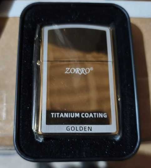 Запальничка бензинова ZORRO «Golden» Titanium Coating (Преміум) HL