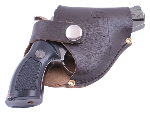Зажигалка сувенирная Пистолет в кобуре Револьвер Мини (Турбо пламя) №3851 3851 фото