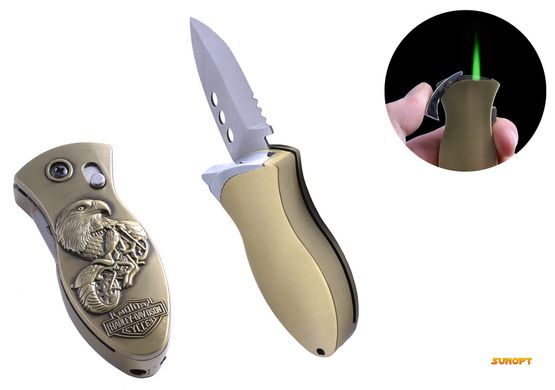 Запальничка кишенькова з ножем "Harley-Davidson" №4831-4 4831-4 фото