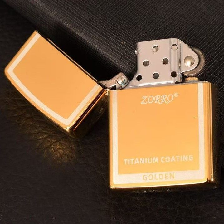 Запальничка бензинова ZORRO «Golden» Titanium Coating (Преміум) HL