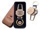 USB зажигалка в подарочной металлической коробке (брелок + фонарик) 4687B-5 4687B-5 фото