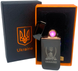 Дугова електроімпульсна USB запальничка ⚡️Україна (індикатор заряду🔋) HL-441 Black HL-441-black фото 2