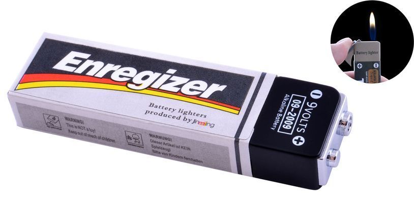 Зажигалка подарочная в виде батарейки "Energizer"🔋 (обычное пламя 🔥) XT-107-4 XT-107-4 фото