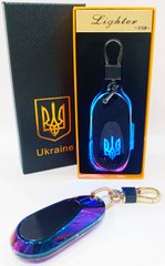Электрическая зажигалка - брелок Украина (с USB-зарядкой и подсветкой⚡️) HL-474 Colorful HL-474-Colorful фото