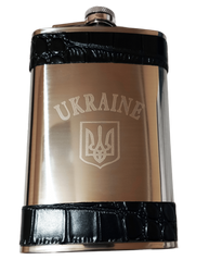 Фляга из нержавеюшей стали (283мл/ 10oz.) UKRAINE 🇺🇦 WKL-022 WKL-022 фото