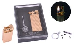 Запальничка кремнієва подарункова YIBAO №1428 Gold 1428-Gold фото