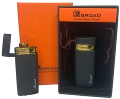Креативная ветрозащитная зажигалка в подарочной коробке 🎁(Турбо пламя🚀) BROAD HL-405 Black mate HL-405-Black-mate фото