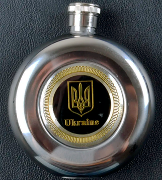 Фляга солдатская из пищевой нержавеющей стали Украина MN-A-2 MN-A-2-Україна фото