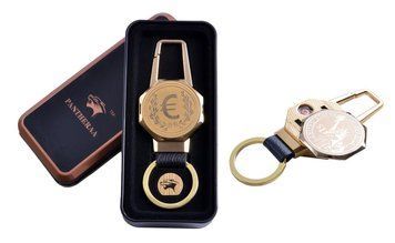 USB запальничка в подарунковій металевій коробці (брелок + ліхтарик) №4687C-1 4687C-1 фото