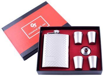 Подарочный набор фляга/лейка/4 стопки GT-21-1 GT-21-1- фото