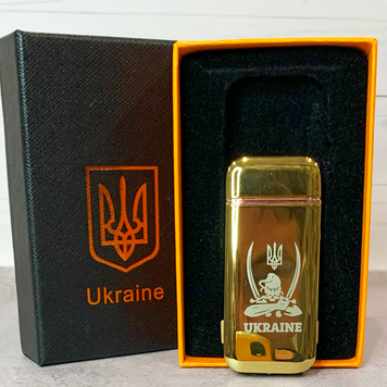 Дуговая электроимпульсная USB зажигалка ⚡️Украина (индикатор заряда🔋) HL-441 Gold HL-441-Gold фото