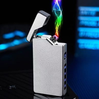 Електрична USB-запальничка з подвійною дугою ⚡⚡HL-645 Gray HL-645 Gray фото